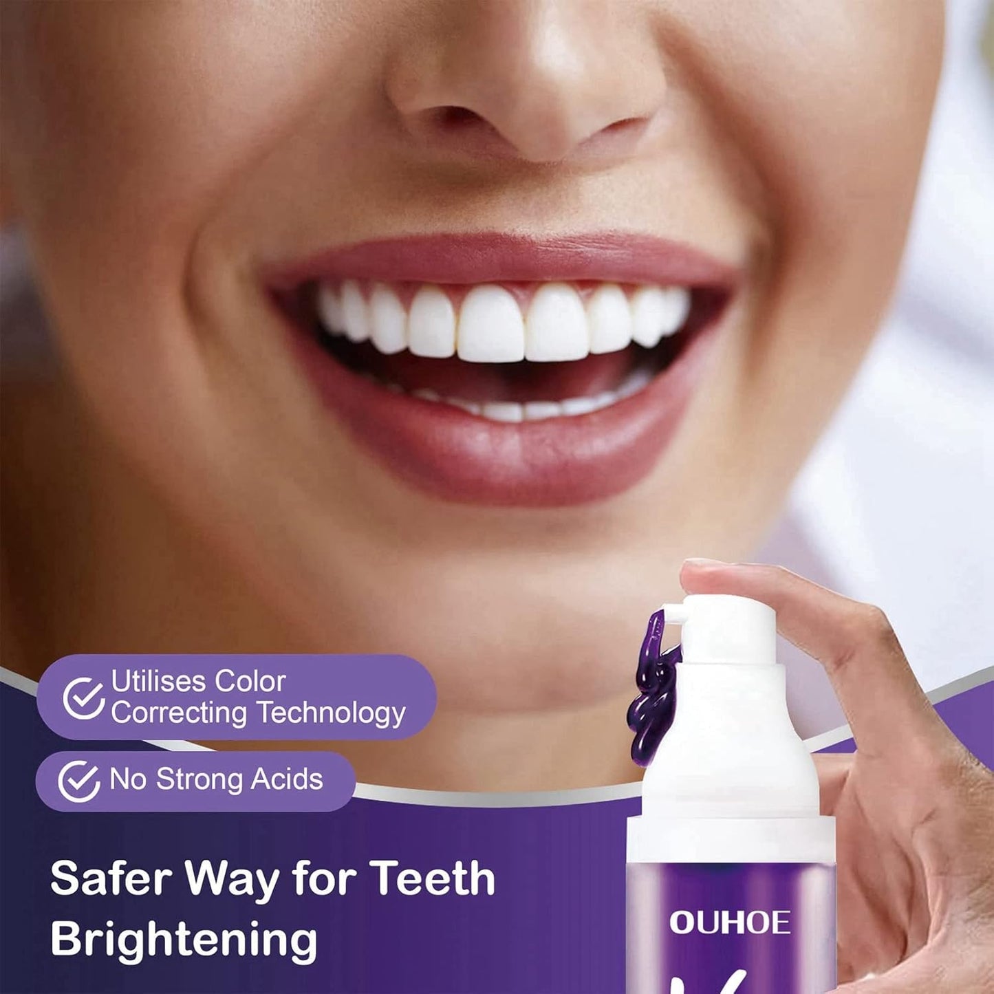 VioBright™ Purple Toothpaste For Teeth Whitening