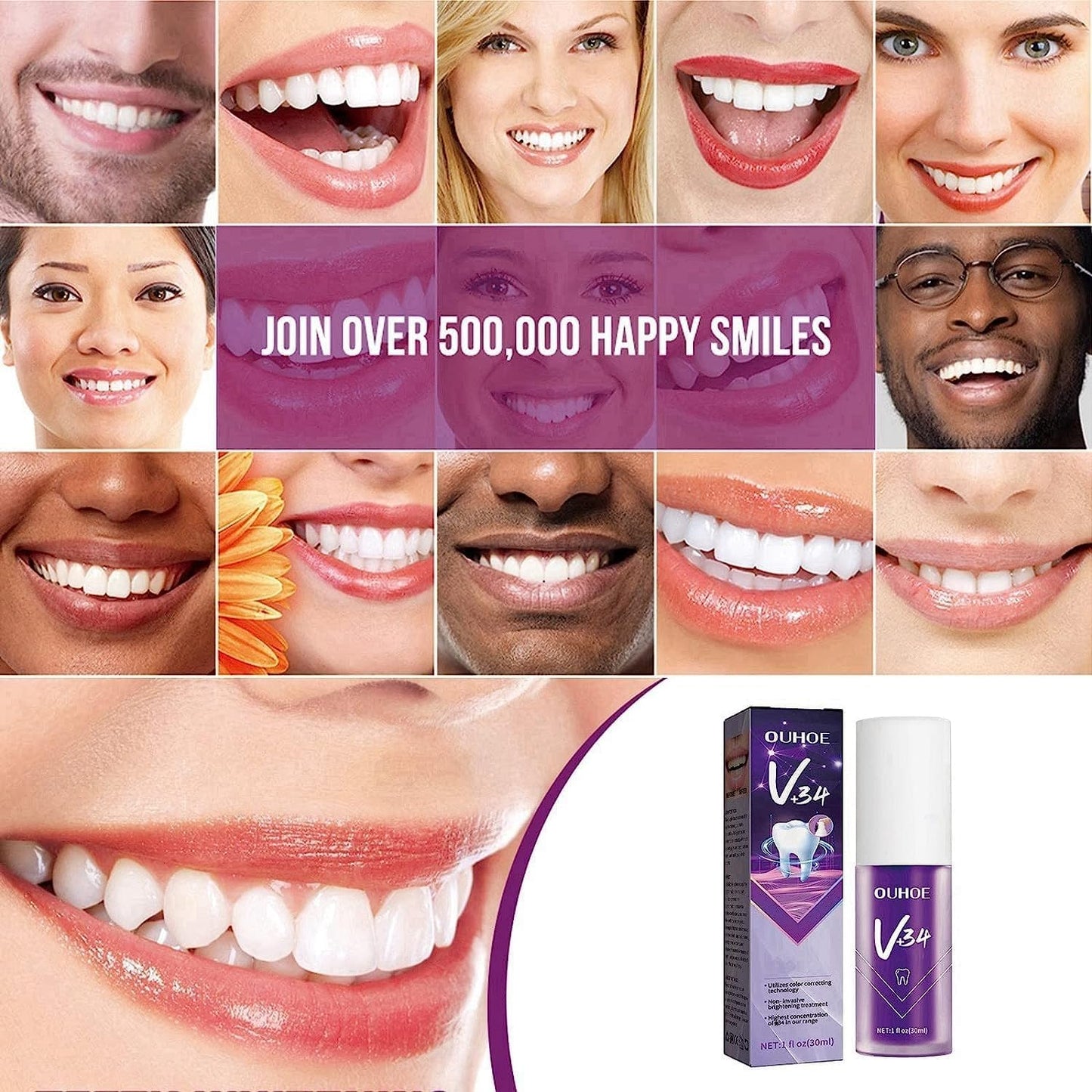 VioBright™ Purple Toothpaste For Teeth Whitening