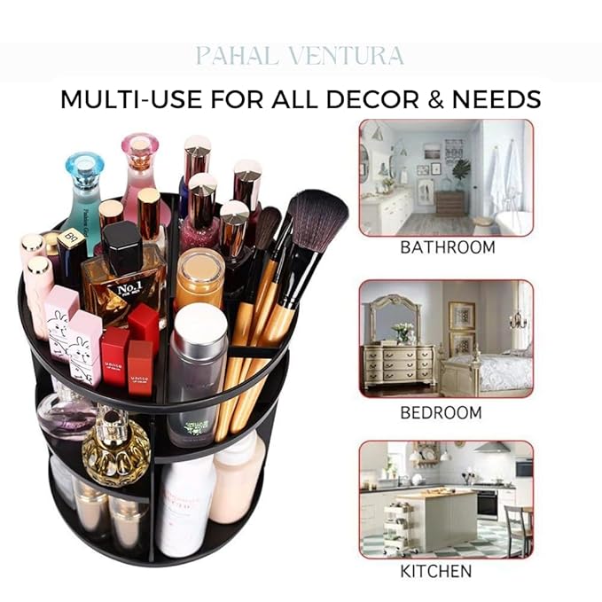 GlamOrbit™ 360 Makeup Organizer Box