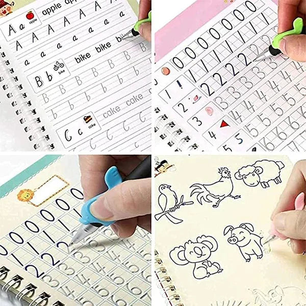 EduGlow™ Magic Practice Copybook Set | مجموعة دفاتر ممارسة السحر