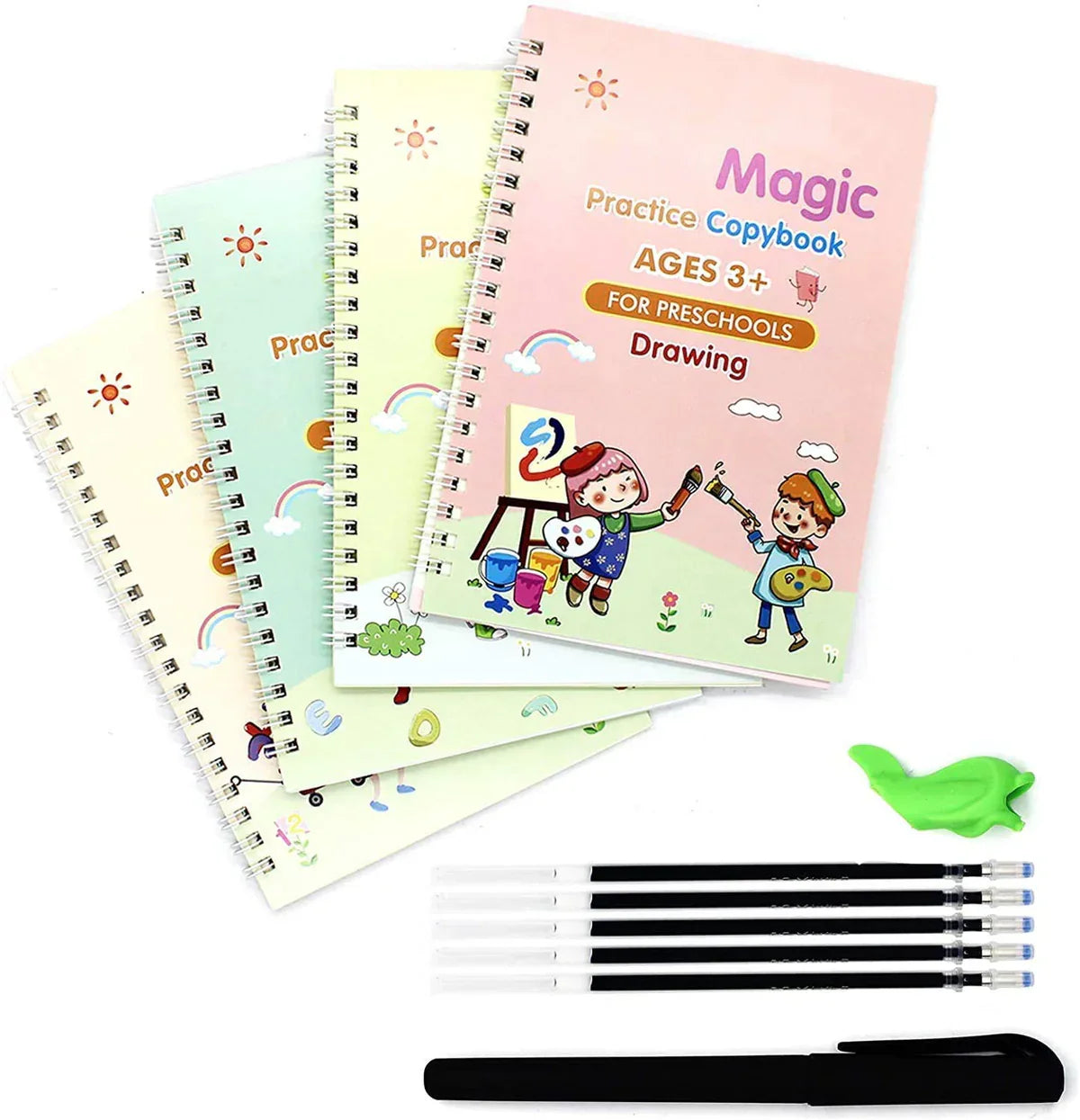 EduGlow™ Magic Practice Copybook Set | مجموعة دفاتر ممارسة السحر