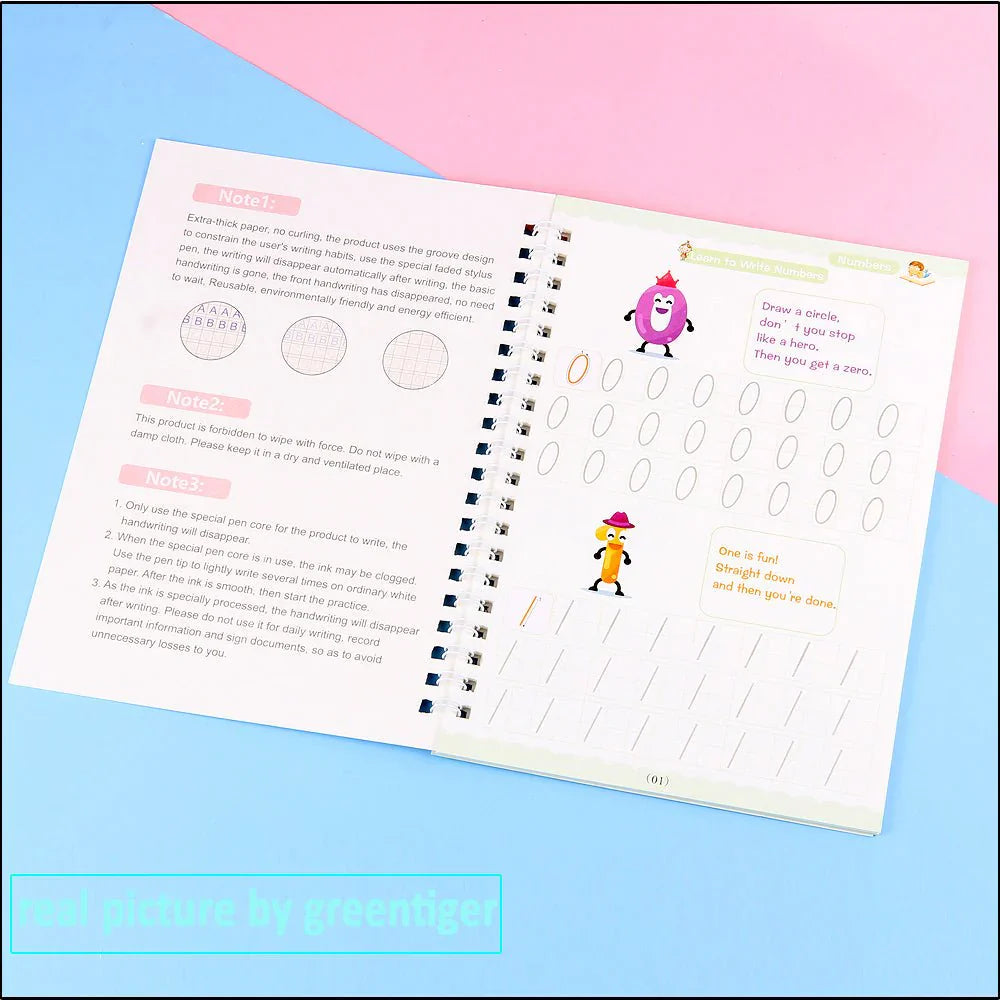 EduGlow™ Magic Practice Copybook Set | مجموعة دفاتر ممارسة السحر