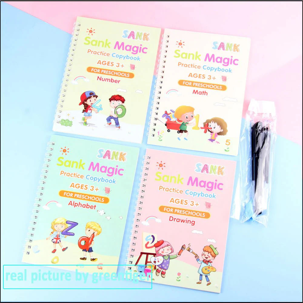 EduGlow™ Magic Practice Copybook Set | مجموعة دفاتر ممارسة السحر